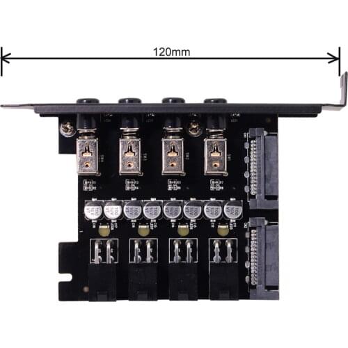 Control System 4 Hard Disk Intelligent Control Management System HDD SSD Power Switch with PCI Bracket