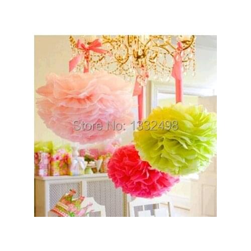 Mixed 30 Colors 100 pcs 8'' (20cm) Tissue Paper Pom Poms / Wedding Decoration/Wedding Pom Poms/Party Decoration/3DWall Decor