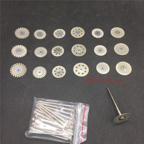 Dental Diamond Polishing Wheel Saw Disc Rotary Tool Mandrels