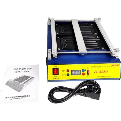 T-8280 Infrared Constant Temperature Preheating Platform T8280 High Power Large Area Heating Platform Preheating Furnace