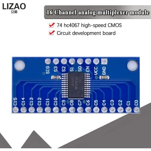 WAVGAT CD74HC4067 16-Channel Analog Digital Multiplexer Breakout Board Module Smart Electronics