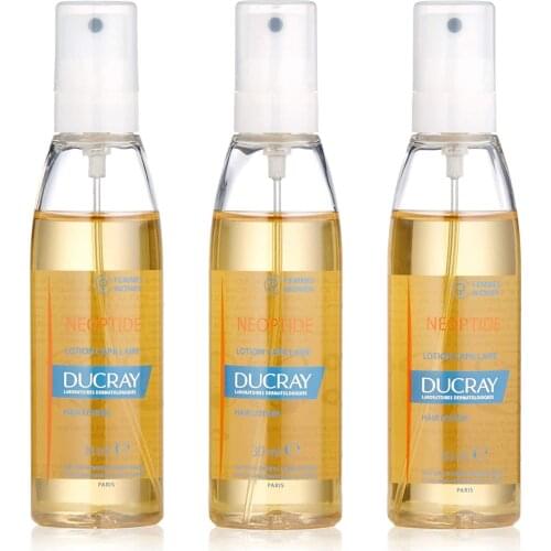 Ducray Neoptide Hair Lotion WOMEN, Chronic, Progressive Thinning Hair Treatment Spray, Reduces Appeareance of Hair Loss 3 x 30ml