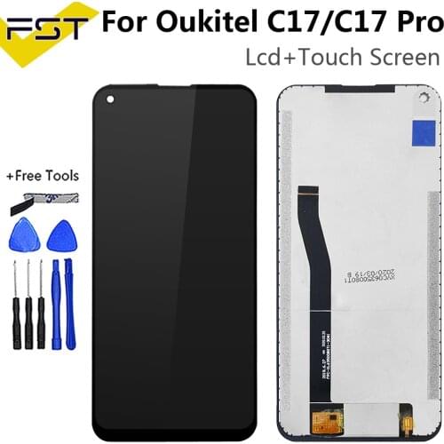 6.35''For Oukitel C17 Pro LCD Display+Touch Screen Digitizer Assembly Repair Parts+Tools +Adhesive