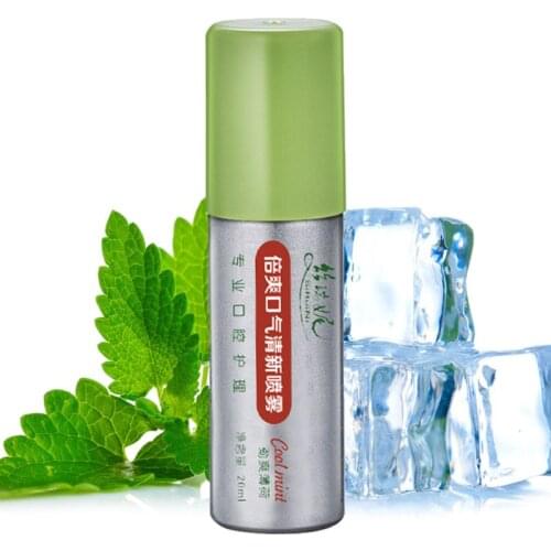 20ml Breath Freshener Oral Spray Mint Bad Odor Halitosis Treatment Clean Mouth Oral Hygiene Teeth Whitening New