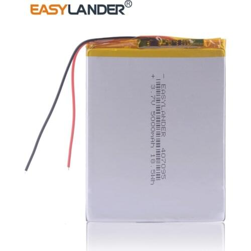 3.7V 5000mah (polymer lithium ion battery) Digma irbis texet prestigio 7 inch Tablet Pc [407095] replacement High capacity