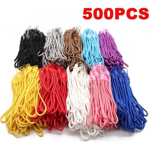 500 pcs Phone Lanyard Hand Wrist Strap Black Camera String Strap Nylon Accessories For Canon For Sony Fujifilm DC camera