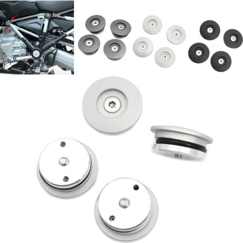 4PCS CNC Aluminium Motorcycle Frame Plug Screws Set For BMW R1200GS 2014 2015 2016 2017 R1250GS