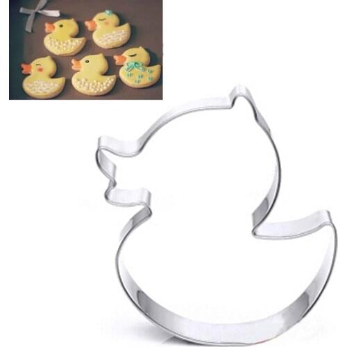 Stainless Steel Pineapple Cake Mousse Ring Mold Cookie Mold Candy Pastry Cookie Cutters Cute Little Yellow Duck Big Yellow Duck