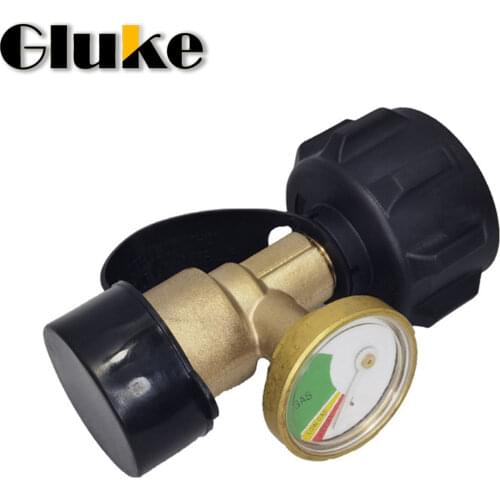Universal Propane Tank Gauge Level Indicator Leak Detector Gas Pressure Meter for RV Camper, Cylinder, BBQ Gas Grill, Heater