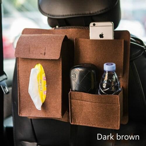 Tissues Carton Tray Carton-Mounted Debris Storage Bag Back Pocket Simple Model Premium Seat Back Organizer