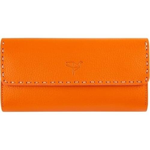 Garbalia Leather Saddle Stitched Womens Wallet with Phone Compartment Carteira Feminina Кошелек Женский Carteras Para Mujer