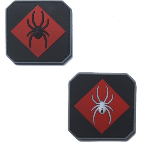 Pvc spider patch Military Badge hook fastener tactical army SWAT airsoft rubber for bag