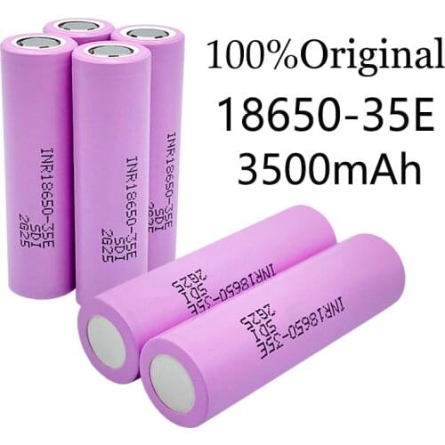 35E original power 18650 lithium battery 3500mAh 3.7v 25A high power INR18650 for electrical tools