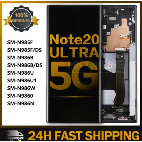 6.9'' Super Amoled for Samsung Galaxy Note20 Ultra lcd display touch screen digitizer for Samsung Note 20 Ultra lcd display