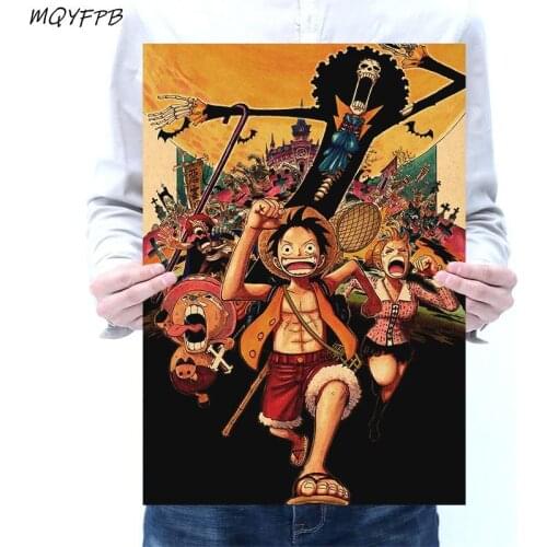 Anime Kraft Paper Poster Home Room Decoration Painting Core 50.5x35cm