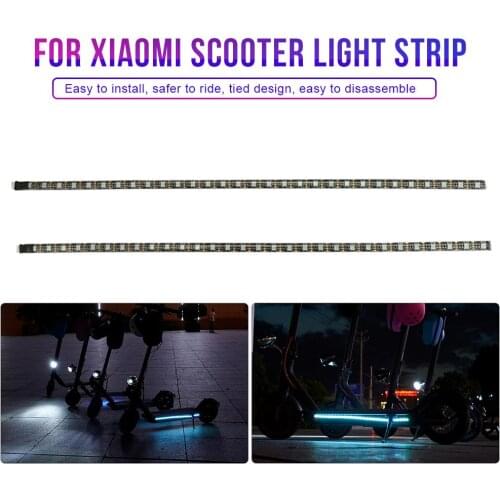 Durable LED Strip Light Flashlight Bar Lamp For Xiaomi M365 Electric Scooter Skateboard Colorful Long Light Flash Model