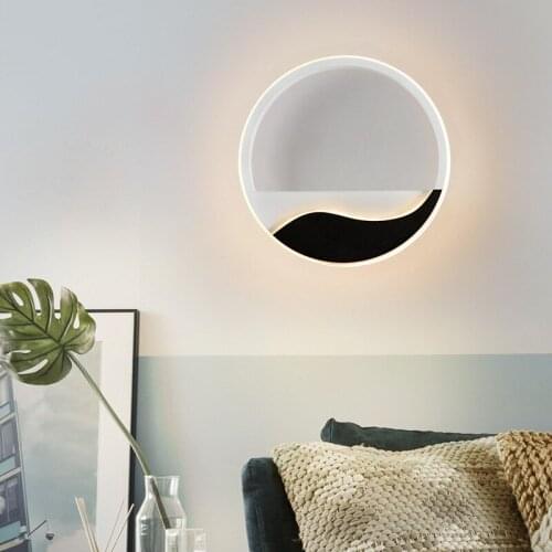 Simple Personality Style Wall Lamp Nordic Bedroom Bedside Lamp Hotel Room Restaurant Wall Lamp Balcony Entrance LED Wall Lamp