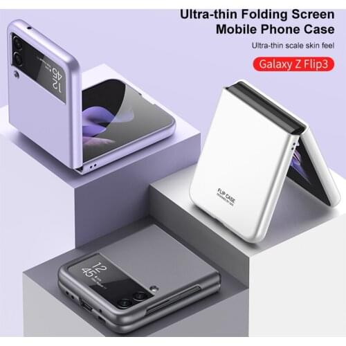 Shockproof Full Protection Case For Samsung Galaxy Z Flip 3 Case Ultra-thin Matte Plastic Hard Back Cover For Samsung Z Flip 3