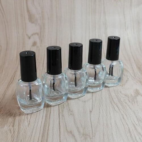 20pcs x 5ml/cc Empty Glass Nail Polish Bottle Portable Small Brush Nail Art Container Glass Nail Oil Bottles Wholesale