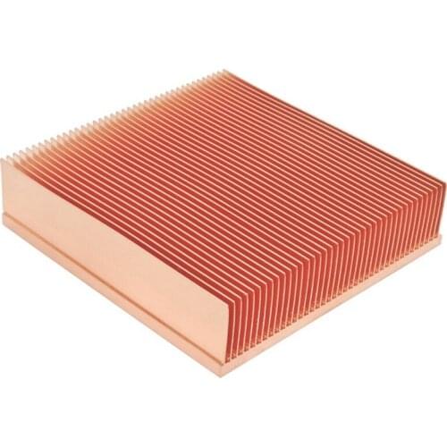 Pure Copper Radiator 80X80X20mm Shovel Heat Sink Radiator for Electronic Chip LED Power Amplifier Cooling Cooler