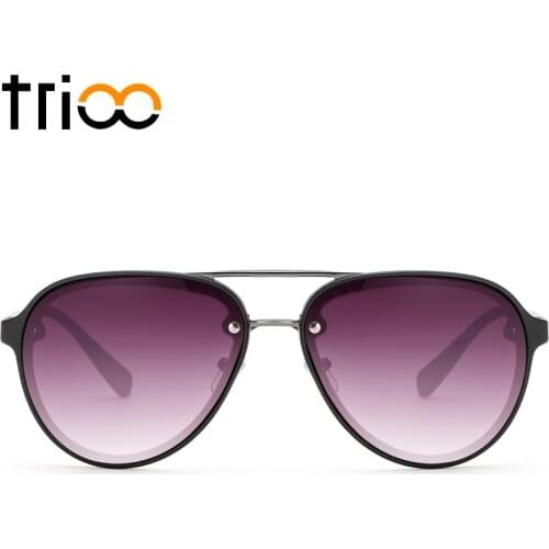 TRIOO Male Sunglasses Eyewear Cool Brand Designer Shades With Case Unisex Style UV400 Protection Summer Oculos de sol