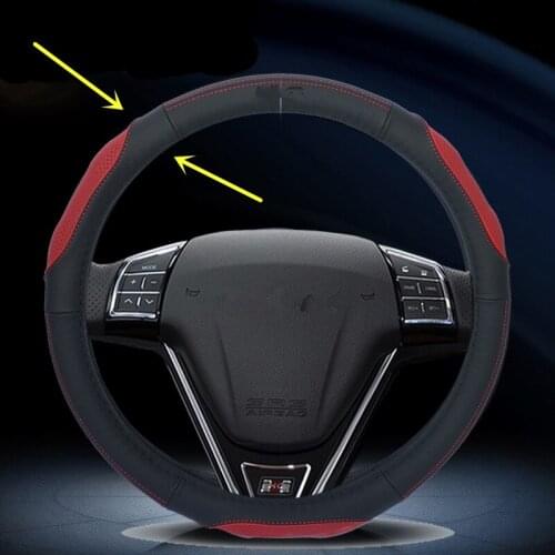 Sport 4 Seasons Fashion Top Layer Leather Steering Covers For Great Wall Haval H6 M6 H2 H6 Coupe H2S H1 H5 H7 H8 H9 AB008