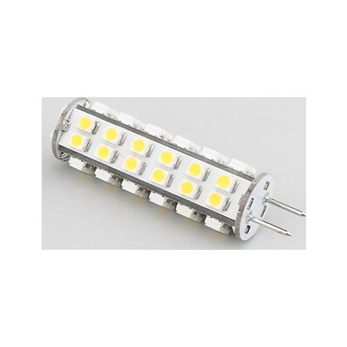 White 51LED Wide voltage DC10-30V/AC8-20V Dimmable SMD3528 LED GY6.35 Lamp Warm White For Indoor CAr Light 1pcs/lot