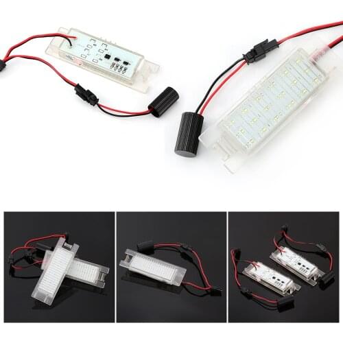 2Pc For Opel Astra K J H Corsa D E C Meriva A B Zafira B Insignia Vectra C Adam Vauxhall LED Number License Plate Light Lamps