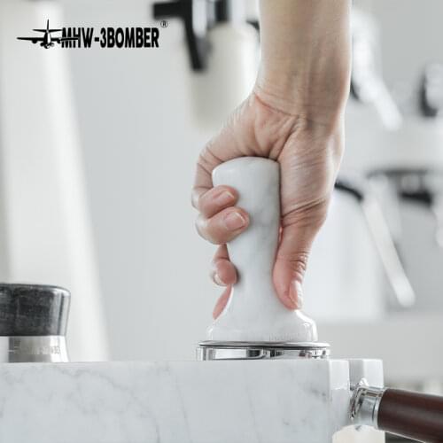 MHW-3BOMBER Ice Stone Tamper 58mm Limited Edition Barista Tools Accessories Distributor Original Design Breville Delonghi Latte