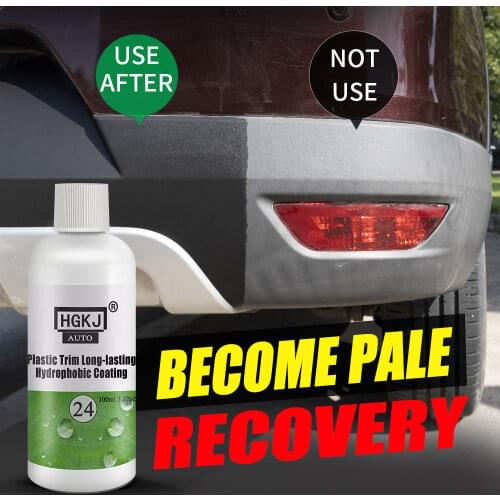 100ml HGKJ24 Plastic Polishing Trim Coating Long-Lasting Hydrophobic Car Exterior Restorer Maintenance Wax Agent Car Accessories