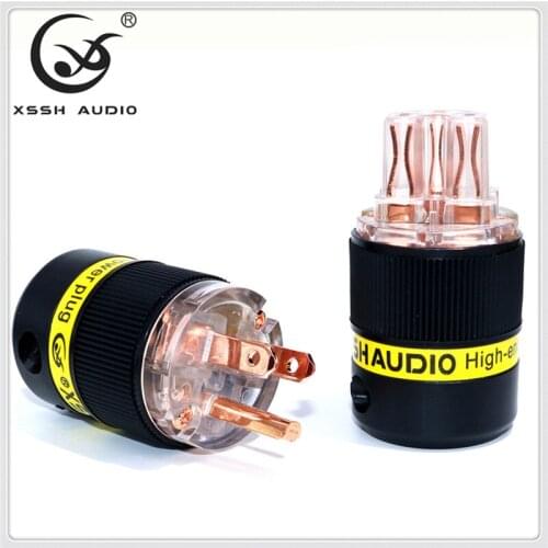 XSSH high quality HIFI frozen edition pure copper American Standard national standard European standard eight character tail fev