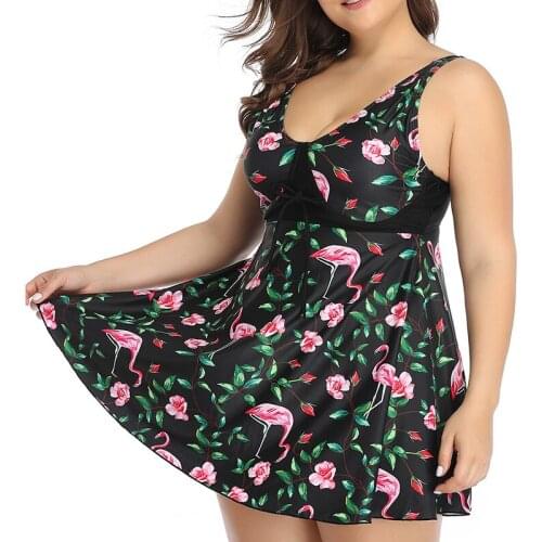 Women Plus Size Swimsuit Printing Skirt Bathing Suits Fashionable Comfortable Swimwear for Summer Swimming Beach d88