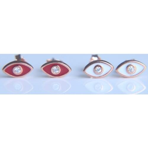 10mm 2017 autumn new arrive 100% 925 sterling silver turkish jewelry eye dainty delicate girl silver earring