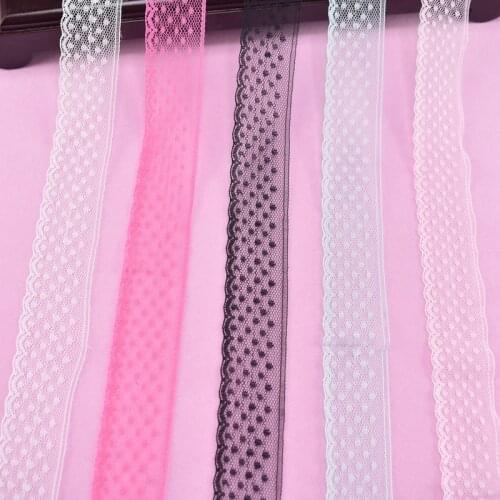 10yards/lot 32mm Lace Ribbon Tape Clothing Wedding Dress Jewelry Embroidered Net White Lace Trim Fabric for Sewing Decoration