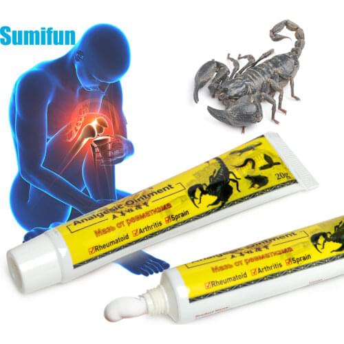 Sumifun Scorpion Ointmen 20g Lumbar Vertebra Plaster Medicated Knee Joint Ache Rheumatoid Arthritis Muscle Rub Pain Cream P1137