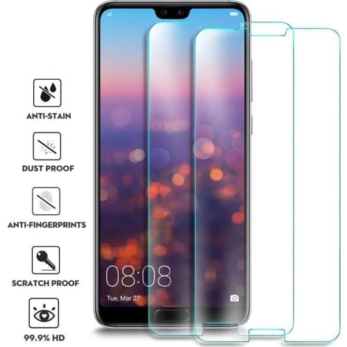 2pcs Tempered Glass For Huawei P20 lite P20 pro Protective glass Tempered Phone Case On P30 Lite P 20 Pro Light Screen Protecter