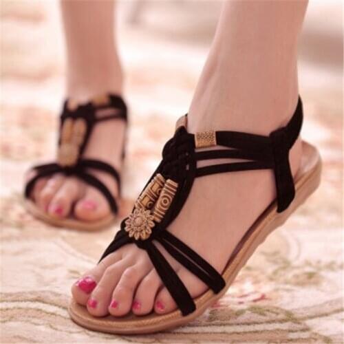 2019 Bohemia Gladiator Beach Flat Casual Sandals Fashion Summer Women Shoes Leisure Female Ladies Sandals