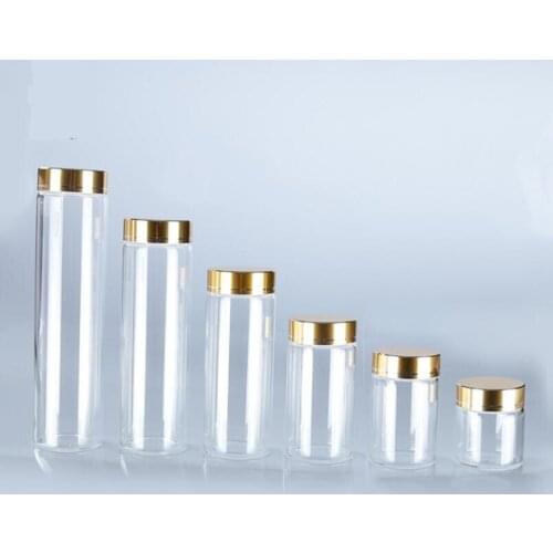 300pcs 50ml 90ml 120ml 150ml 200ml 240ml Empty Wide Mouth Glass Bottles DIY Wishing Bottles Decorative Craft Vial Diameter 47mm