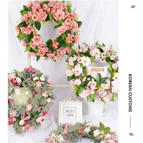 40cm silk flower Multi-purpose colorful decorative garland for Valentines Day, party, home decoration