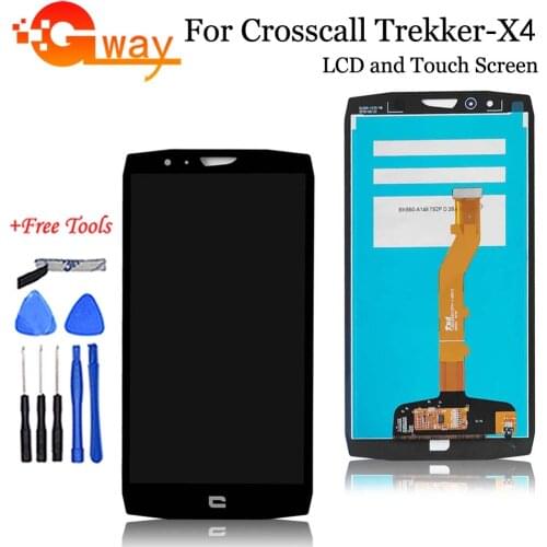 5.5" For Crosscall Trekker-X4 LCD Display Touch Digitizer Screen Sensor Assembly For Crosscall Trekker X4 LCD Replacement +Tools