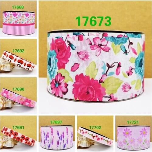 Free shipping 50 yard cartoon printed grosgrain ribbon 17673