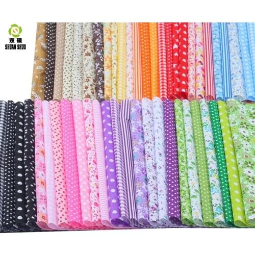 Free Shipping Coffer&Black Basic Quality Cotton Fabric By Metal For Home Textile Patchwork Quilting Clothing Bedding Tilda