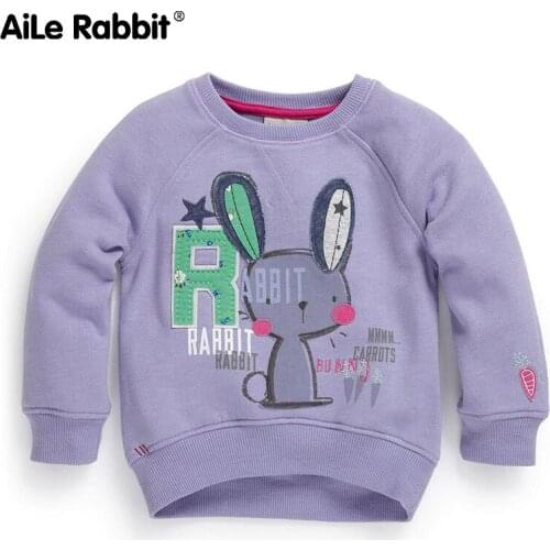 2018 brand childrens wear autumn new childrens wear, sweater cartoon embroidered collar long sleeved girls sweater b1