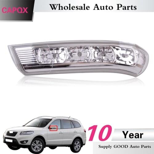 CAPQX Rearview mirror LED turn signal light Side mirror LED flash Blink lamp For Santa Fe Santafe 2010-12 Veracruz IX55 2007-12
