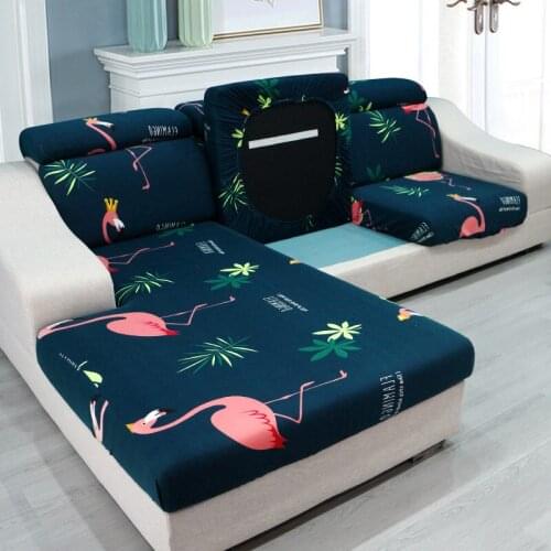 Sofa Seat Cushion Cover for Living Room Elastic Dustproof Sofa Seat Cover Single piece modular sofa cover 1/2/3/4 Seat