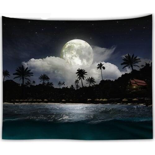 Farmhouse decor tapestry moon printing wall hangings 3d boho decor galaxia decorativa ethnic decor for home