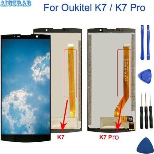 For OUKITEL K7 LCD Display Touch Screen 100% Original Tested LCD Digitizer Glass Panel For OUKITEL K7 Smartphone