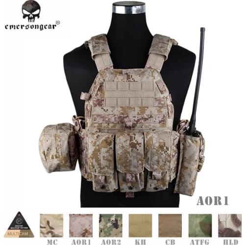 Emersongear LBT6094A StyleTactical Vest Military Combat Molle Vest With 3 Pouches EM7440