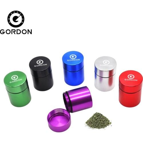 GORNOD Premium Aircraft Aluminum Airtight Stash Jar 1.3 Inches Multi-Use Vacuum Seal Portable Storage Container
