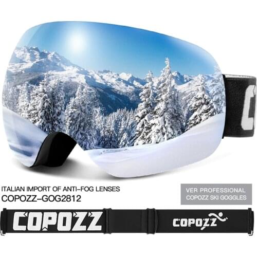 Ski Goggles Frameless UV400 Protection Ski Mask Men Women Anti-Fog Big Face Skiing Glasses Outdoor Sport Snowboard Eyewear
